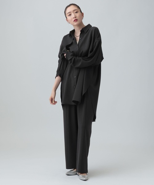 LEPSIM（レプシィム）の「マルメリヨークミディ長袖ワンピース　632552（シャツ/ブラウス・レディース・ブラック/グリーン/ブラウン・FREE）」の8枚目の写真