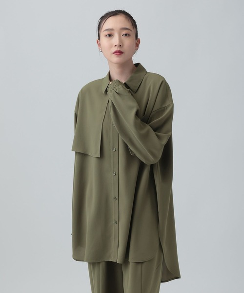 LEPSIM（レプシィム）の「マルメリヨークミディ長袖ワンピース　632552（シャツ/ブラウス・レディース・ブラック/グリーン/ブラウン・FREE）」の16枚目の写真