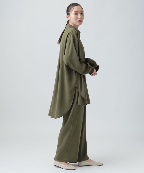 LEPSIM（レプシィム）の「マルメリヨークミディ長袖ワンピース　632552（シャツ/ブラウス・レディース・ブラック/グリーン/ブラウン・FREE）」の21枚目の写真