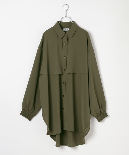 LEPSIM（レプシィム）の「マルメリヨークミディ長袖ワンピース　632552（シャツ/ブラウス・レディース・ブラック/グリーン/ブラウン・FREE）」の22枚目の写真