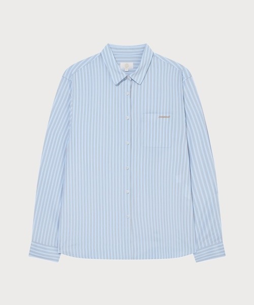 COVERNAT(カバーナット)の「WOMEN OVERSIZED STRIPED SHIRT(シャツ/ブラウス・レディース・アイボリー/ブルー・MEDIUM/SMALL)」の18枚目の写真