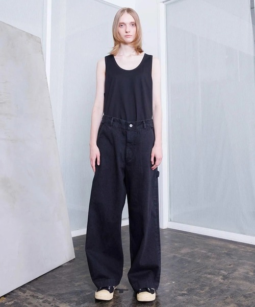 VOAAOV(ヴォアーブ)の「【VOAAOV】BLACK DENIM Painter Pants(デニムパンツ・メンズ・グレー/ブラック・0/1/2)」の4枚目の写真