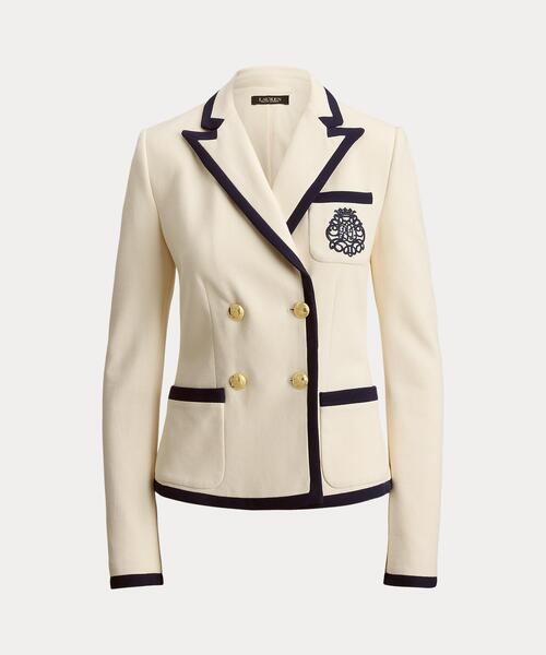 LAUREN RALPH LAUREN(ローレン ラルフ ローレン)の「ツートーン ダブルブレステッド ピケ ブレザー(テーラードジャケット・レディース・ナチュラル・4/6/2/0)」の8枚目の写真