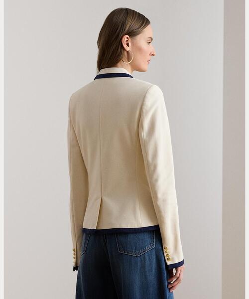 LAUREN RALPH LAUREN(ローレン ラルフ ローレン)の「ツートーン ダブルブレステッド ピケ ブレザー(テーラードジャケット・レディース・ナチュラル・4/6/2/0)」の9枚目の写真
