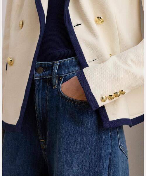 LAUREN RALPH LAUREN(ローレン ラルフ ローレン)の「ツートーン ダブルブレステッド ピケ ブレザー(テーラードジャケット・レディース・ナチュラル・4/6/2/0)」の5枚目の写真