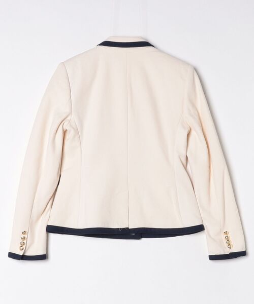 LAUREN RALPH LAUREN(ローレン ラルフ ローレン)の「ツートーン ダブルブレステッド ピケ ブレザー(テーラードジャケット・レディース・ナチュラル・4/6/2/0)」の3枚目の写真