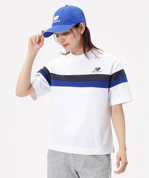 New Balance Golf(ニューバランスゴルフ)の「H/SLEEVE MOCK NECK PULLOVER(Tシャツ/カットソー・レディース・ホワイト/ネイビー/ブルー系その他2・MEDIUM/LARGE/SMALL)」の2枚目の写真