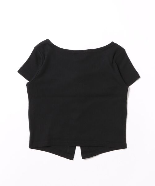 repipi armario(レピピ アルマリオ)の「レースアップTシャツ(Tシャツ/カットソー・キッズ・ブラック/オフホワイト/グレー・SMALL/MEDIUM/LARGE)」の21枚目の写真