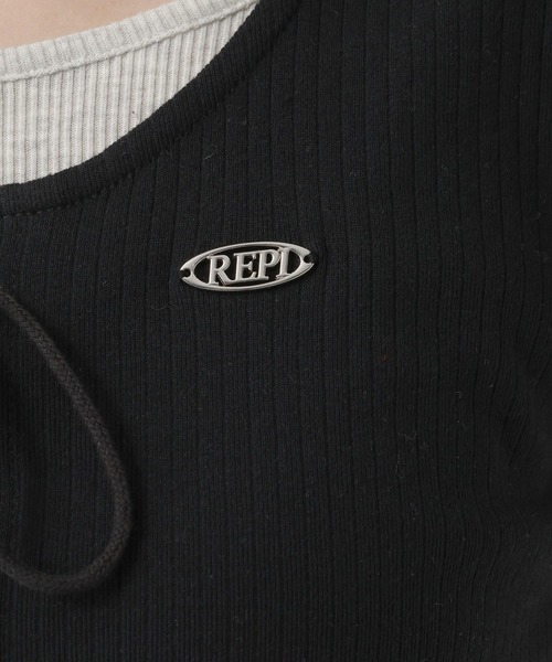 repipi armario(レピピ アルマリオ)の「レースアップTシャツ(Tシャツ/カットソー・キッズ・ブラック/オフホワイト/グレー・SMALL/MEDIUM/LARGE)」の19枚目の写真