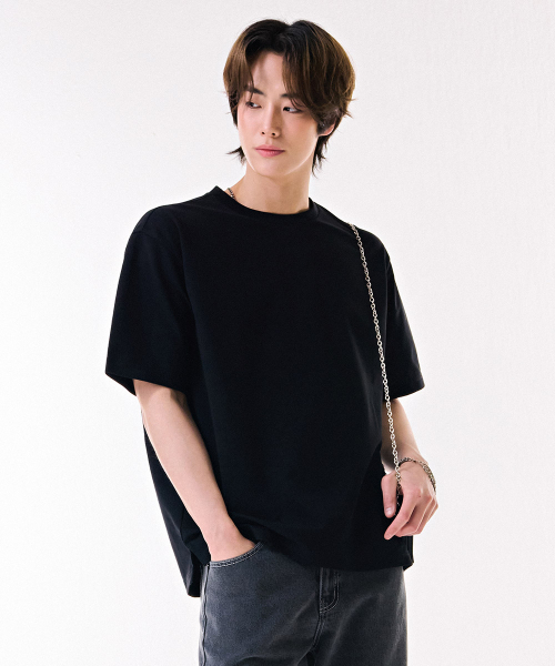 CHASECULT(チェイスカルト)の「男性エッセンシャル分割半袖Tシャツ-DBZK5806C03(Tシャツ/カットソー・メンズ・ブラック・110/95/100/105)」の3枚目の写真