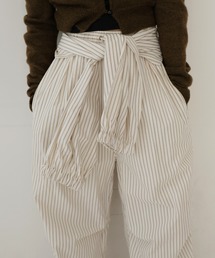 hellam（へラム）の「腰巻き風ストライプイージーパンツ（その他パンツ）」