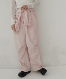 hellam（へラム）の「腰巻き風ストライプイージーパンツ（その他パンツ）」