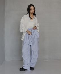 hellam（へラム）の「腰巻き風ストライプイージーパンツ（その他パンツ）」