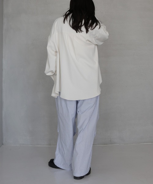hellam(へラム)の「腰巻き風ストライプイージーパンツ(その他パンツ・レディース・ホワイト/ピンク/ブルー・FREE)」の17枚目の写真
