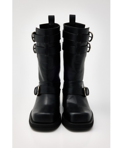 SLY(スライ)の「SIDE HOLE MIDDLE BOOTS サイドホールミドルブーツ 春服(ブーツ・レディース・ブラック・SMALL/MEDIUM/LARGE)」の4枚目の写真