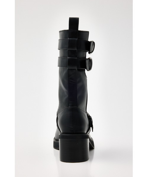 SLY(スライ)の「SIDE HOLE MIDDLE BOOTS サイドホールミドルブーツ 春服(ブーツ・レディース・ブラック・SMALL/MEDIUM/LARGE)」の5枚目の写真