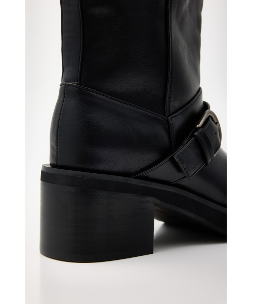 SLY(スライ)の「SIDE HOLE MIDDLE BOOTS サイドホールミドルブーツ 春服(ブーツ・レディース・ブラック・SMALL/MEDIUM/LARGE)」の6枚目の写真