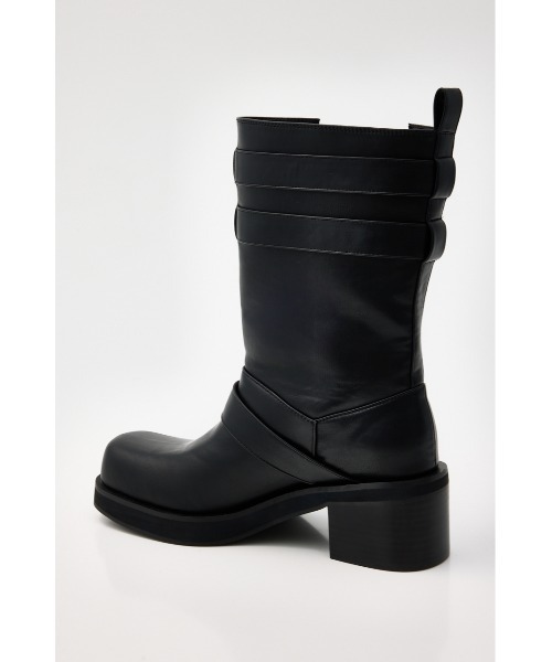 SLY(スライ)の「SIDE HOLE MIDDLE BOOTS サイドホールミドルブーツ 春服(ブーツ・レディース・ブラック・SMALL/MEDIUM/LARGE)」の9枚目の写真