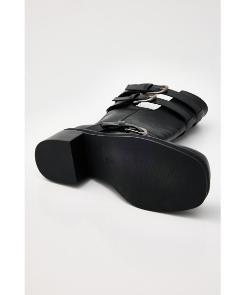 SLY(スライ)の「SIDE HOLE MIDDLE BOOTS サイドホールミドルブーツ 春服(ブーツ・レディース・ブラック・SMALL/MEDIUM/LARGE)」の11枚目の写真