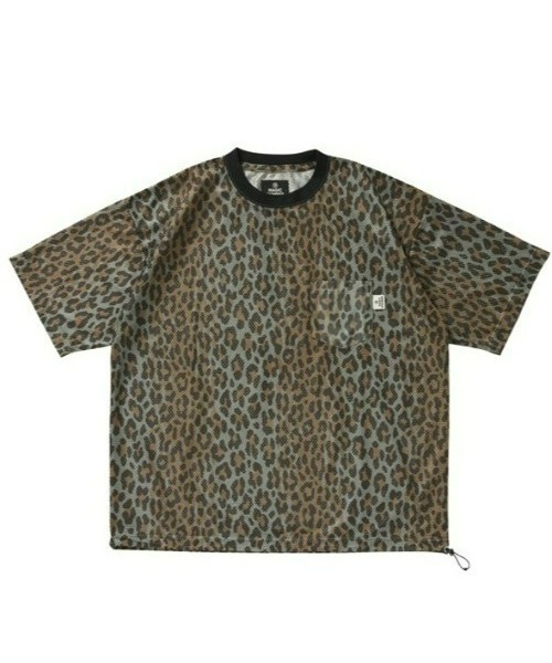 MAGIC NUMBER（マジック ナンバー）の「【MAGIC NUMBER】MESH LEOPARD T-SHIRT（Tシャツ/カットソー・メンズ・ブラック/ブラウン・LARGE/MEDIUM）」の2枚目の写真