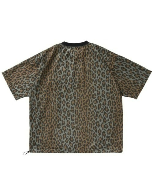 MAGIC NUMBER（マジック ナンバー）の「【MAGIC NUMBER】MESH LEOPARD T-SHIRT（Tシャツ/カットソー・メンズ・ブラック/ブラウン・LARGE/MEDIUM）」の4枚目の写真