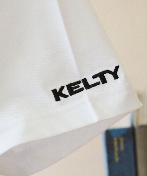 FREAK'S STORE(フリークスストア)の「限定展開 KELTY×FREAK'S STORE ケルティ 別注 ワンポイント ヴィンテージロゴ クルーネック ポケットTシャツ UVカット 接触冷感 吸水速乾(Tシャツ/カットソー・メンズ・オリーブ/ベージュ/スミクロ/ネイビー/ブラック/ピンク/ホワイト/杢グレー・LARGE/MEDIUM/SMALL/X-LARGE)」の14枚目の写真