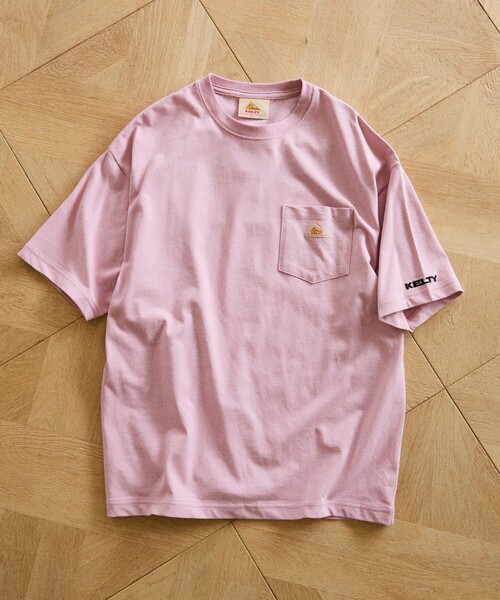 FREAK'S STORE(フリークスストア)の「限定展開 KELTY×FREAK'S STORE ケルティ 別注 ワンポイント ヴィンテージロゴ クルーネック ポケットTシャツ UVカット 接触冷感 吸水速乾(Tシャツ/カットソー・メンズ・オリーブ/ベージュ/スミクロ/ネイビー/ブラック/ピンク/ホワイト/杢グレー・LARGE/MEDIUM/SMALL/X-LARGE)」の15枚目の写真