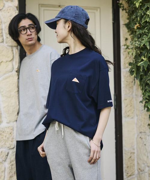 FREAK'S STORE（フリークスストア）の「限定展開 KELTY×FREAK'S STORE ケルティ 別注 ワンポイント ヴィンテージロゴ クルーネック ポケットTシャツ UVカット 接触冷感 吸水速乾（Tシャツ/カットソー・メンズ・オリーブ/ベージュ/スミクロ/ネイビー/ブラック/ピンク/ホワイト/杢グレー・LARGE/MEDIUM/SMALL/X-LARGE）」の22枚目の写真