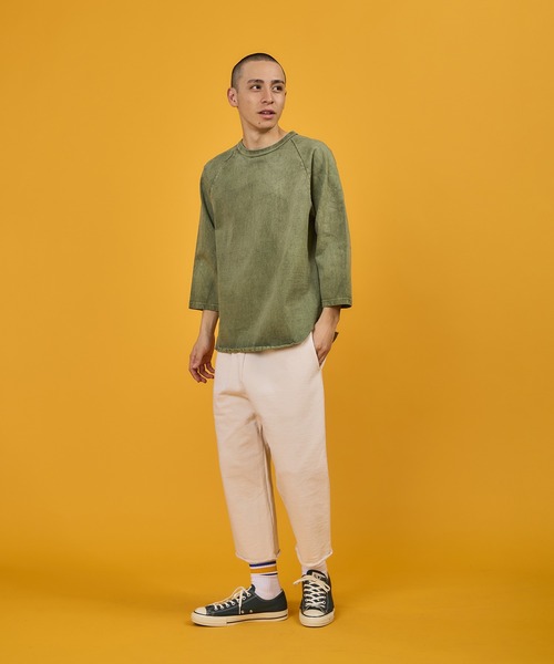 WALLA WALLA SPORT(ワラワラスポーツ)の「WALLA WALLA SPORT【ワラワラスポーツ】 - 3/4 SWEAT PANT / 3/4 スウェットパンツ(スウェットパンツ・メンズ・スミクロ/インディゴブルー/ヘザーグレー/アイボリー/ダークブラウン・LARGE/X-LARGE/MEDIUM/SMALL)」の9枚目の写真