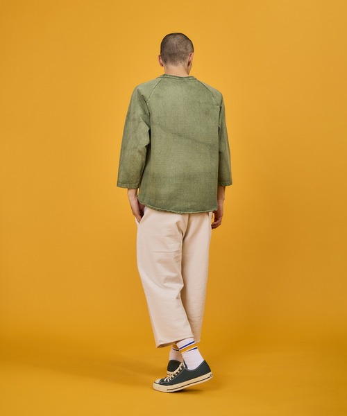 WALLA WALLA SPORT(ワラワラスポーツ)の「WALLA WALLA SPORT【ワラワラスポーツ】 - 3/4 SWEAT PANT / 3/4 スウェットパンツ(スウェットパンツ・メンズ・スミクロ/インディゴブルー/ヘザーグレー/アイボリー/ダークブラウン・LARGE/X-LARGE/MEDIUM/SMALL)」の10枚目の写真