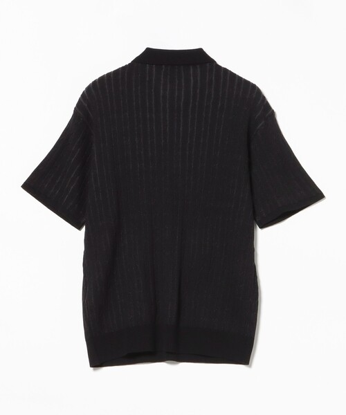 BEAMS HEART(ビームスハート)の「【7/9値下げ】ケーブル エンブレム ニット ポロシャツ(ポロシャツ・メンズ・ブラック/グレー・SMALL/MEDIUM/LARGE)」の18枚目の写真