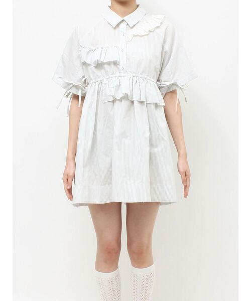 merry jenny（メリージェニー）の「ストライプフリルミニワンピース（ワンピース・レディース・ピンク/ライトブルー/ブルー・FREE）」の21枚目の写真