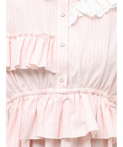 merry jenny（メリージェニー）の「ストライプフリルミニワンピース（ワンピース・レディース・ピンク/ライトブルー/ブルー・FREE）」の8枚目の写真