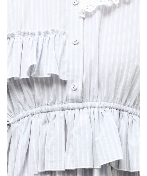 merry jenny（メリージェニー）の「ストライプフリルミニワンピース（ワンピース・レディース・ピンク/ライトブルー/ブルー・FREE）」の9枚目の写真