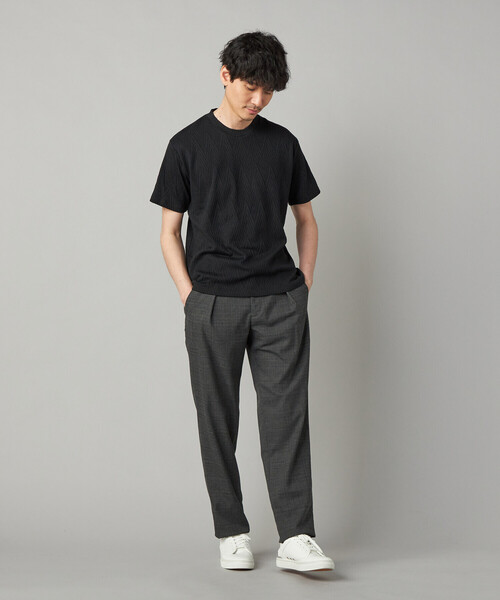 COMME CA MEN（コムサメン）の「フクレジャカード Tシャツ（Tシャツ/カットソー・メンズ・ネイビー/ブラック・M/L）」の9枚目の写真