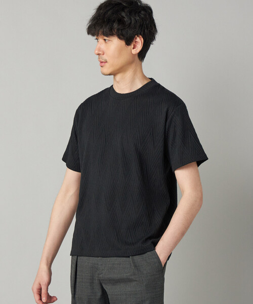 COMME CA MEN（コムサメン）の「フクレジャカード Tシャツ（Tシャツ/カットソー・メンズ・ネイビー/ブラック・M/L）」の10枚目の写真