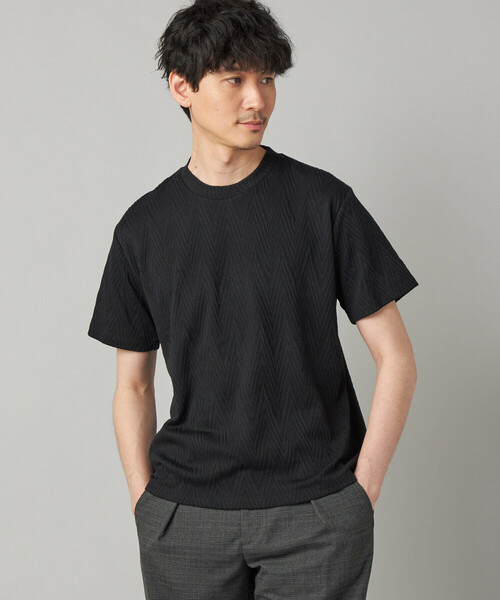 COMME CA MEN（コムサメン）の「フクレジャカード Tシャツ（Tシャツ/カットソー・メンズ・ネイビー/ブラック・M/L）」の11枚目の写真