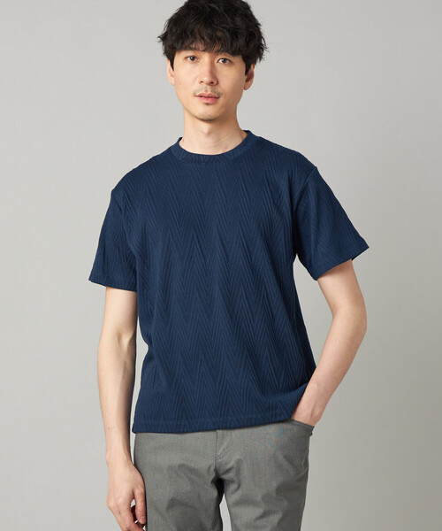COMME CA MEN（コムサメン）の「フクレジャカード Tシャツ（Tシャツ/カットソー・メンズ・ネイビー/ブラック・M/L）」の15枚目の写真