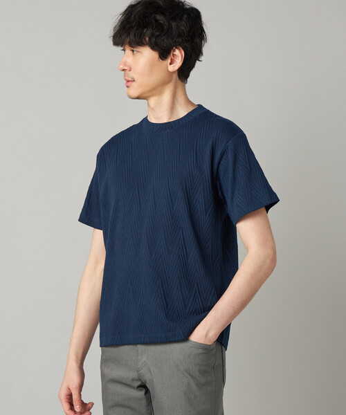 COMME CA MEN（コムサメン）の「フクレジャカード Tシャツ（Tシャツ/カットソー・メンズ・ネイビー/ブラック・M/L）」の16枚目の写真