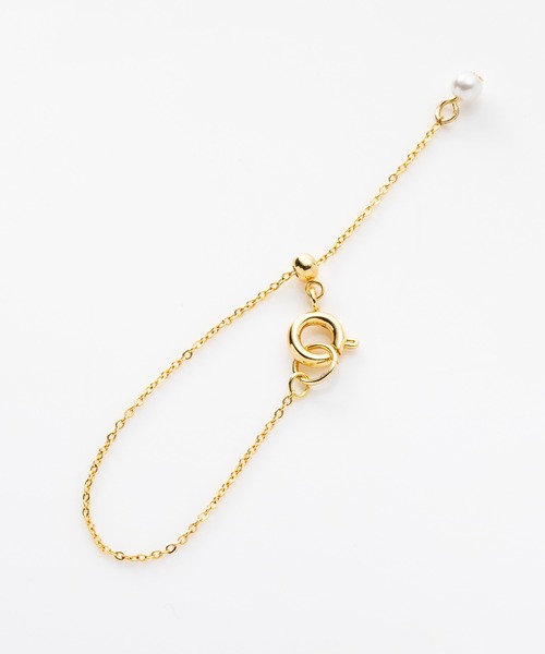 Cream dot.（クリームドット）の「【金属アレルギー対応】ビジューとパールのスライド式アジャスターチェーン（ネックレス・レディース・ピンク系その他/シルバー系その他/ゴールド系その他/ピンクゴールド/ゴールド/シルバー・ONE SIZE）」の10枚目の写真