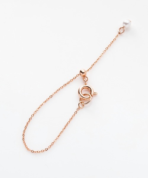Cream dot.（クリームドット）の「【金属アレルギー対応】ビジューとパールのスライド式アジャスターチェーン（ネックレス・レディース・ピンク系その他/シルバー系その他/ゴールド系その他/ピンクゴールド/ゴールド/シルバー・ONE SIZE）」の12枚目の写真