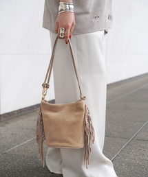 AP STUDIO | 【AULENTTI/オウレンティ】フリンジスエードバッグ(ショルダーバッグ)