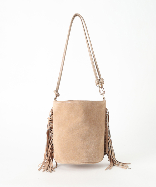 AP STUDIO(エーピーストゥディオ)の「【AULENTTI/オウレンティ】フリンジスエードバッグ(ショルダーバッグ・レディース・ベージュ・FREE)」の12枚目の写真