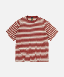 FRIZMWORKS（フリズムワークス）の「VINTAGE FADED STRIPE HALF TEE _ BURGUNDY（Tシャツ/カットソー）」