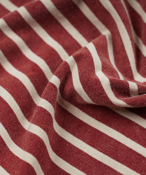 FRIZMWORKS(フリズムワークス)の「VINTAGE FADED STRIPE HALF TEE _ BURGUNDY(Tシャツ/カットソー・メンズ・その他・LARGE/MEDIUM/SMALL/X-LARGE)」の4枚目の写真