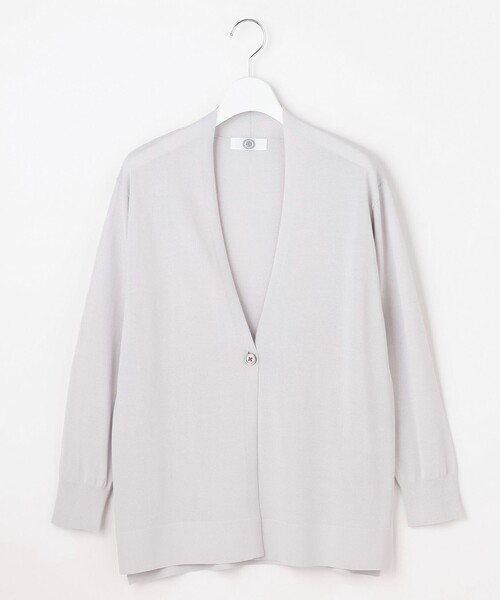 J.PRESS Ladies(J.プレス レディス)の「COOL ヴィスコース ミドル丈 カーディガン(カーディガン/ボレロ・レディース・ベージュ系/ネイビー系/ライトグレー系・SMALL)」の11枚目の写真