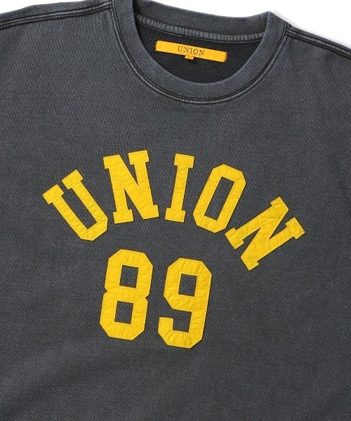 UNION(UNION TOKYO)(ユニオン)の「UNION TOKYO APPLIQUE CREW ユニオントーキョー スウェット(スウェット・メンズ・ブラック・S/M/XL)」の2枚目の写真