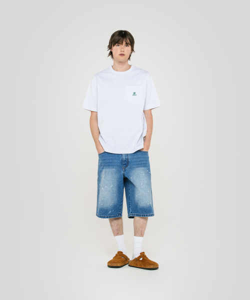 AECA(エイカ)の「EVERYDAY AECA CLOVER POCKET TEE-BLACK(Tシャツ/カットソー・レディース・その他・M/L/XL)」の4枚目の写真