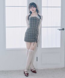 セール】【Belle Charme】Nosleeve Frill Onepiece（ワンピース