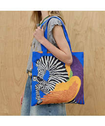 MAXZA（マージャコレクション）の「ビビッドカラーゼブラプリントポリエコバッグ（ショルダーバッグ）」